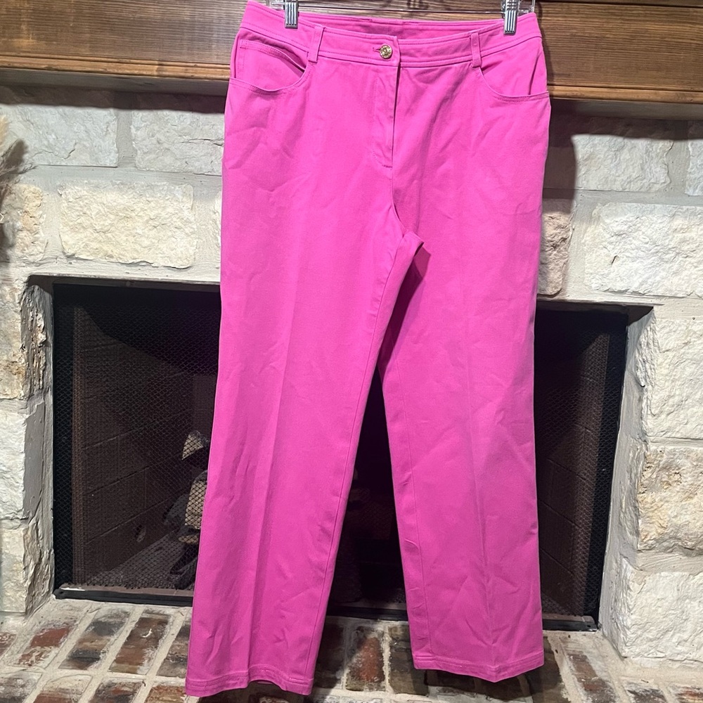 St. John Pink Straight Leg Jeans